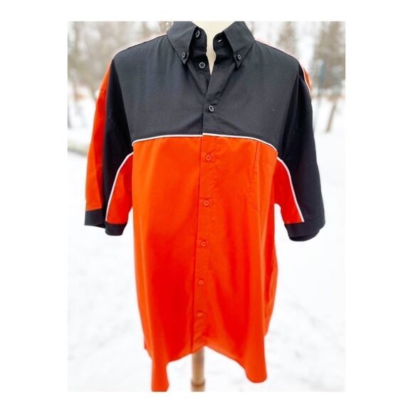 Ash City Mens Casual Button Down Shirt Rockabilly - Picture 5 of 14